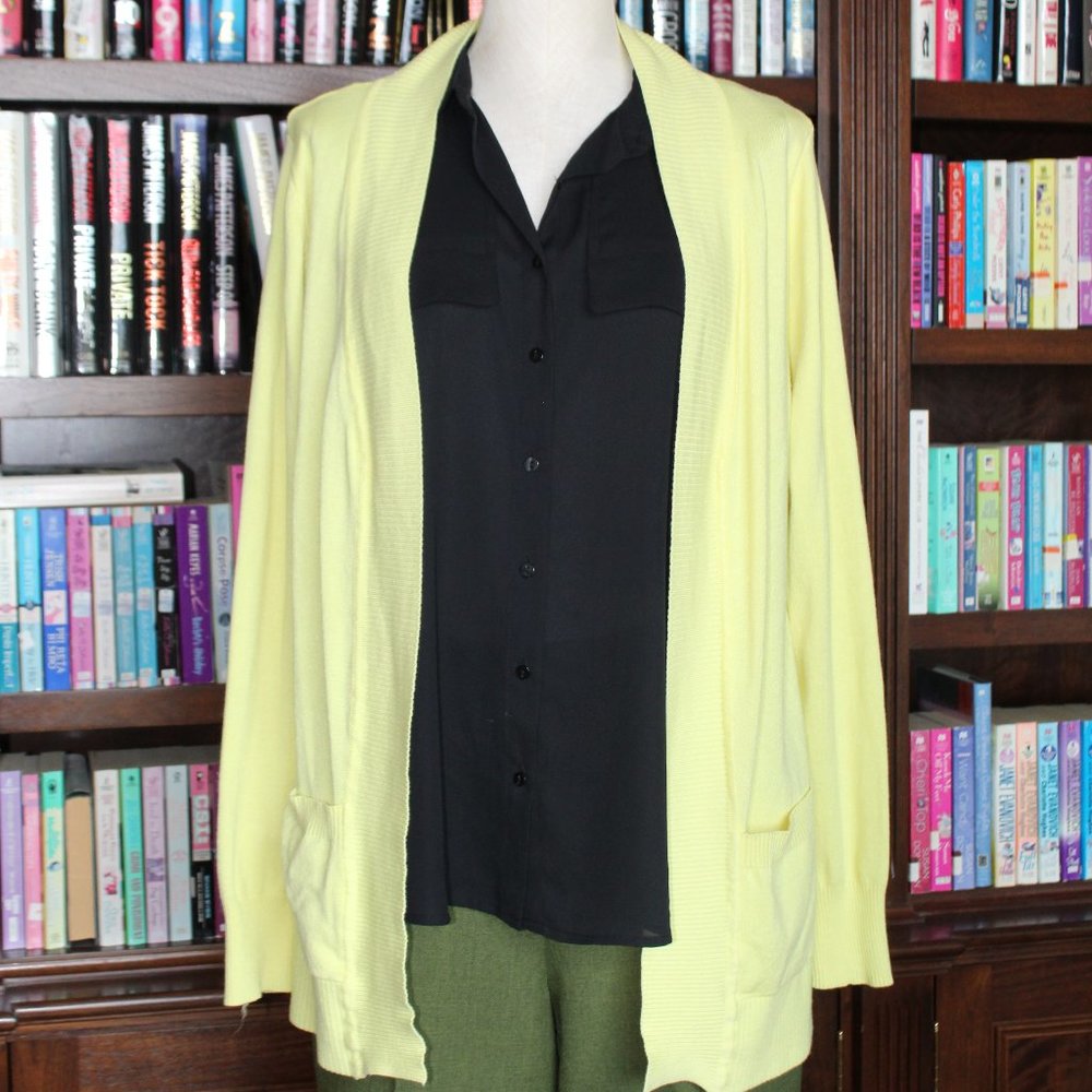 Cielo Yellow Cardigan with Pockets